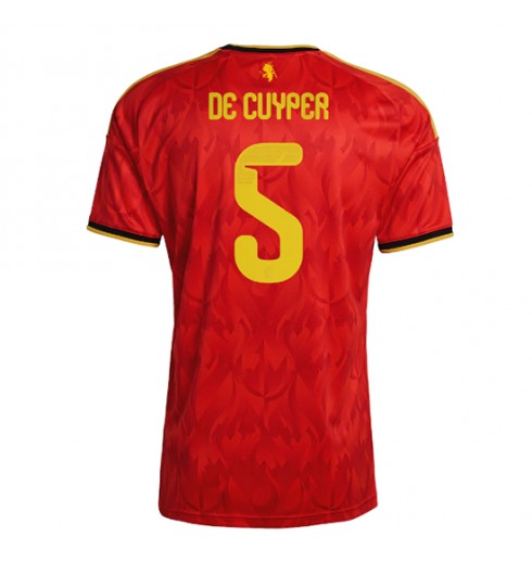Belgie Maxim De Cuyper #5 Domácí Dres MS 2026 Krátký Rukáv Belgie Maxim De Cuyper #5 Domácí Dres MS 2026 Krátký Rukáv